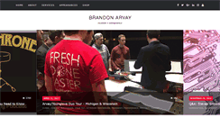 Desktop Screenshot of brandonarvay.com
